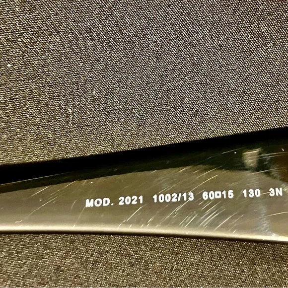 Versace Mod. 2021 1002/13  Black And Gold  Frame Sunglasses Made In ITALY - Picture 5 of 6